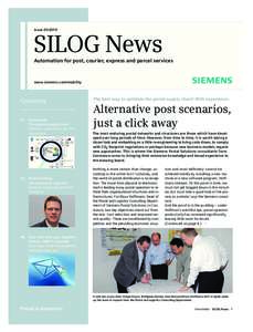 IssueSILOG News Automation for post, courier, express and parcel services  www.siemens.com/mobility