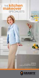 Ita Buttrose 2013 Australian of the Year and Granite Transformations Brand Ambassador Benchtop and Splashback – White Star  the largest kitchen renovation