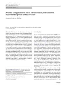 Molecular modelling / Molecular physics / Physical chemistry / Solvent effects / Water model / Force field / Multi-configurational self-consistent field / Chemical reaction / Crystal / Chemistry / Intermolecular forces / Computational chemistry