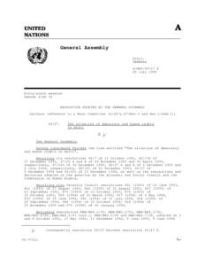 A  UNITED NATIONS  General Assembly