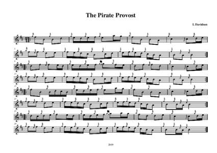The Pirate Provost L Davidson Kr  ## 2 . œ œ