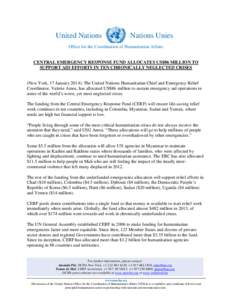 United Nations  Nations Unies Office for the Coordination of Humanitarian Affairs