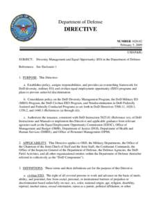 United States Department of Defense / Military organization / Government / Military / Department of Defense Whistleblower Program / Office of the Inspector General /  U.S. Department of Defense / Assistant Secretary of Defense for Public Affairs / Assistant Secretary of Defense for Health Affairs / Washington Headquarters Services