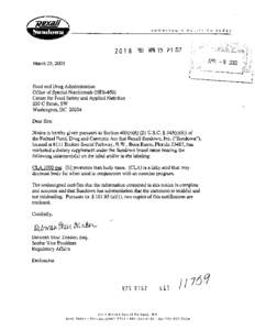 Franchises / Rexall / Numico / Center for Food Safety and Applied Nutrition / Their Rock Is Not Our Rock / Systemic inflammatory response syndrome / Sundown / Boca Raton /  Florida / Medicine / Health / Nutrition