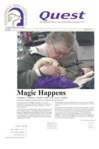 Quest THE NEWSLETTER OF THE ASSISTANCE DOG INSTITUTE Helping Dogs Help People Fall 2006