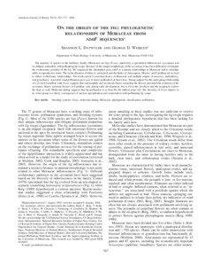 American Journal of Botany 91(5): 767–[removed]ON