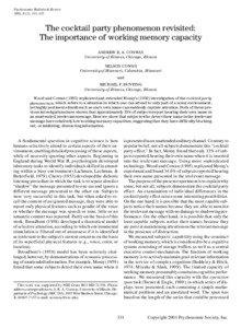 Mental processes / Memory / Attention-deficit hyperactivity disorder / Neuropsychological assessment / Working memory / Dichotic listening test / Memory span / Attention / Short-term memory / Mind / Cognitive science / Ethology