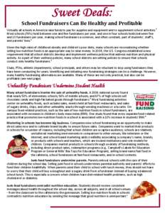 healthy school fundraising one-pager