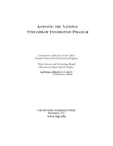 Geological surveys / Geology / Reston /  Virginia / United States Geological Survey / Robert M. Hirsch / Institute of Medicine / National Academy of Sciences / National Academy of Engineering / National Research Council / Science / United States National Academies / Geography