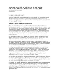 Microsoft Word - 07Q4 Biotech progress report.doc