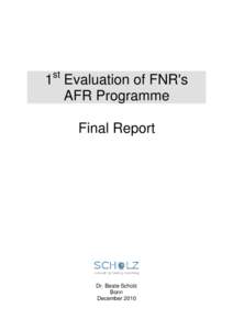 Scholz_CTC_AFR_Evaluation_Final_Report