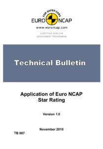 Technical Bulletin  Application of Euro NCAP Star Rating Version 1.0