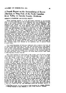 A Fourth Report on the Accumulation of Recent Alluvium in the Deep Fork of the North Canadian River Valley in Lincoln County, Oklahoma