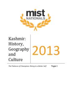 Kashmir: History, Geography and Culture