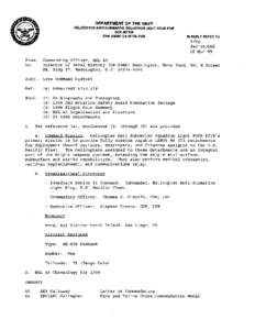 DEPARTMENT OF THE NAVY HELICOPTER ANTI-SUBMARINE SQUADRON LIGHT FOUR FIVE BOX[removed]SAN DIEGO CA[removed]IN REPLY REFER TO