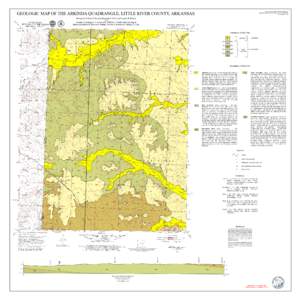 GEOLOGIC MAP OF THE ARKINDA QUADRANGLE, LITTLE RIVER COUNTY, ARKANSAS  DIGITAL GEOLOGIC QUADRANGLE MAP ARKINDA QUADRANGLE, ARKANSAS- OKLAHOMA DGM-AR-OK-00029