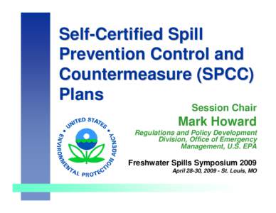 Self-Certified Spill Prevention Control and Countermeasure (SPCC) Plans