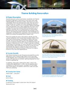 Facts About Modernizing LAX  www.la-next.com Theme Building Renovation n Project Description