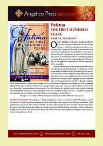 Fatima  THE FIRST HUNDRED YEARS BARRY R. PEARLMAN