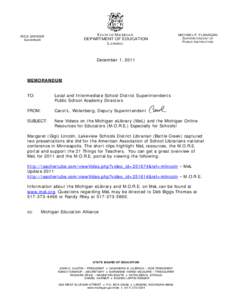 Microsoft Word - MEMO - MORE for THursday Communicator[removed]revised.doc