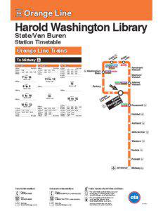 Orange Line  Harold Washington Library