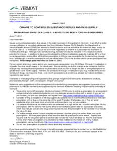 State of Vermont Department of Vermont Health Access 312 Hurricane Lane, Suite 201 Williston, VT[removed]http://dvha.vermont.gov