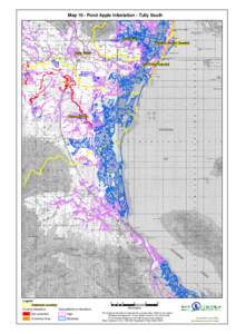 Map 10 - Pond Apple Infestation - Tully South  Hull River Misson Beach Coastal Tully River