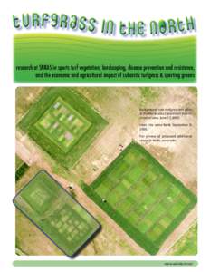 Turfgrass in the North research at SNRAS in sports turf vegetation, landscaping, disease prevention and resistance, and the economic and agricultural impact of subarctic turfgrass & sporting greens Background: two turfgr