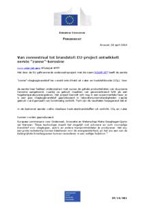 EUROPESE COMMISSIE  PERSBERICHT Brussel, 28 april[removed]Van zonnestraal tot brandstof: EU-project ontwikkelt