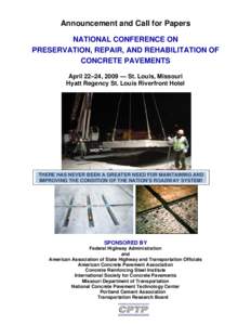 Building materials / Pavements / International Grooving & Grinding Association / Road surface / Road / Academic conference / Concrete / Pennsylvania Railroad / Rail transportation in the United States / Transportation in the United States / Transport