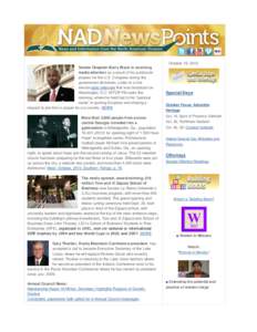 October 16, 2013 Senate Chaplain Barry Black is receiving media attention as a result of his publicized prayers for the U.S. Congress during the government shutdown. Listen to a fiveminute radio interview that was broadc