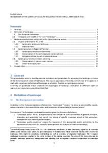 Microsoft Word - assessment of landscape