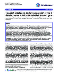 Finckbeiner et al. Cell & Bioscience 2011, 1:32 http://www.cellandbioscience.com/contentRESEARCH  Cell & Bioscience