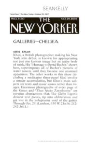 “Idris Khan,” The New Yorker, October 29, 2007.   