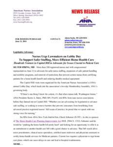 FOR IMMEDIATE RELEASE June 13, 2014 CONTACT:  Adam Sachs, [removed]