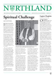 northland THE NEWSPAPER OF THE DIOCESE OF MOOSONEE • www.moosoneeanglican.ca • A SECTION OF THE ANGLICAN JOURNAL • MARCH, 2012 Spiritual Challenge Article by the Venerable Harry Huskins, Executive Archdeacon