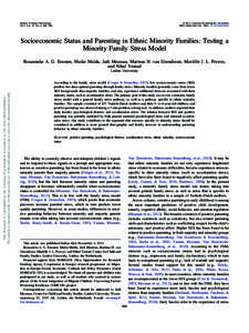 Human development / Cultural studies / Family / Motivation / Psychological resilience / Acculturation / Psychology / Differential susceptibility hypothesis / Childhood / Psychological theories / Parenting