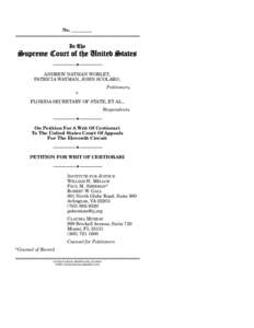 Law / Citizens United v. Federal Election Commission / United States District Court for the Northern District of Florida / Buckley v. Valeo / Politics / Federal Election Commission / Case law / Florida law