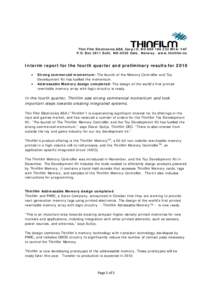 Microsoft Word - Thinfilm report Q4 2010 narrative