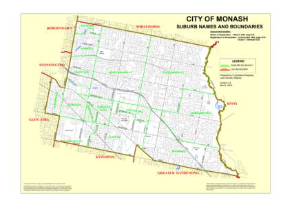 Mount Waverley /  Victoria / Wheelers Hill /  Victoria / Oakleigh South /  Victoria / Bike paths in Melbourne / Scotchmans Creek Trail / Glen Waverley /  Victoria / City of Monash / Oakleigh East /  Victoria