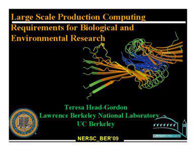 Large Scale Production Computing Requirements for Biological and Environmental Research