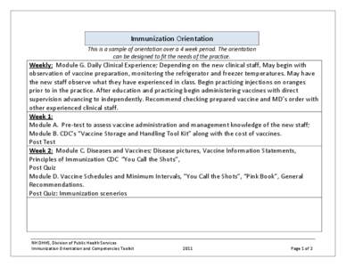 Microsoft Word - Calendar Vaccine Orientation Schedule 2010