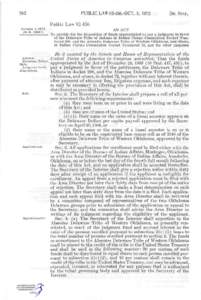 Delaware Nation / History of North America / Delaware Tribal Business Committee v. Weeks / Oklahoma organic act / Cherokee Nation / Oklahoma / Delaware Tribe of Indians
