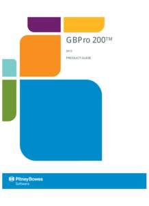 *%3UR70 2013 PRODUCT GUIDE  Information in this document is subject to change without notice and does not represent a commitment on the part of the vendor or its