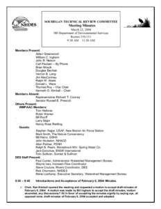 Souhegan Technical Review Committee Meeting Minutes March[removed]