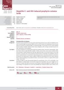 Tetrapyrroles / Porphyria cutanea tarda / Biomolecules / Porphyria / Organochlorides / Isocoproporphyrin / Uroporphyrinogen III decarboxylase / Porphyrin / Iron overload / Chemistry / Porphyrias / Health