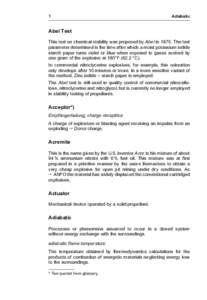 1  Adiabatic Abel Test This test on chemical stability was proposed by Abel in[removed]The test