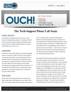 1 2 OUCH! | July[removed]IN THIS ISSUE…