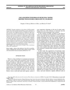 JOURNAL OF THE AMERICAN WATER RESOURCES ASSOCIATION FEBRUARY AMERICAN WATER RESOURCES ASSOCIATION  2004