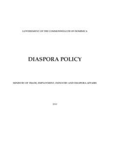 Foreign workers / Member states of the United Nations / Diaspora / Non-resident Indian and Person of Indian Origin / Brain drain / Consul / Political geography / Dominica / International relations / Human migration / Diaspora studies / Demographic economics